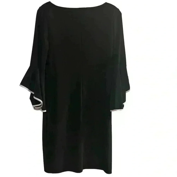 Annalee + Hope Women's Black Bell Sleeve Knee Length Dress Size Medium - Picture 4 of 5